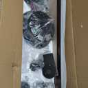 72 Inch Ceiling Fan No Light with Remote, Black Large Ceiling Fan Without Light with Quiet Reversible DC Motor, 6-Speeds, 8 Blades, Indoor/Outdoor Modern Ceiling Fans for Patios, Living Room, Garage