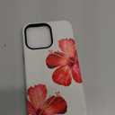 for iPhone 14 Pro Max Case [Compatible with Magsafe] Pattern Design for Women Girls Hybrid 2 Layer Hard Shell Silicone Protective Magnetic Cover, C Tropical Hibiscus Flower