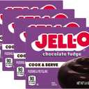 Jell-O Chocolate Fudge Cook & Serve Pudding & Pie Filling 3.4-Oz (Pack of 4)