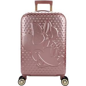 Bioworld Disney Minnie Mouse Rose Gold 20" Rolling Luggage