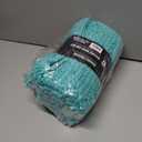 KANGAROO Bathroom Rugs, Chenille Soft Absorbent Bath Rug, Shaggy Shower Mat, Quick Dry Machine Wash Bathmat, Plush Carpet Mats for Tub, Bathtub and Room Home Decor Accessories, 30x20, Turquoise