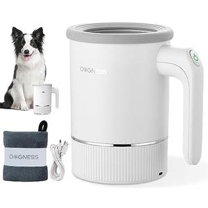 DOGNESS W02 Automatic Dog Paw Cleaner for Medium to Large Dogs (White)