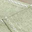 Artoid Mode Sage Green Rustic Cotton Linen Table Runner, Seasonal Embroidered Hollow Kitchen Dining Table Decoration for Home Party Decor 13x60 Inch