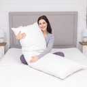 White Goose Feather and Down Body Pillow Pillows Size 20 Inches x 54 Inches