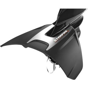 Starfire Hydrofoils for 40-300 hp Boats (Black) - No-Drill Engine Stabilizer Fins for Outboard/Outdrive Motors - Made in The USA