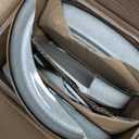 GBHOME 9'' Large Ceramic Pasta Bowls, 32oz Stoneware Pasta Serving Bowls Set of 4 for Kitchen, Wide Bowls for Fruit,Pasta,Salad,Oatmeal,Meal, Microwave Safe, Reactive Glaze-Green Wheat