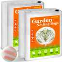 Fruit Tree Netting for Garden Protection, 2Pcs 7.8 x 7.8FT Insect Bird Nettings with Zipper and Drawstring, Plant Cover Mesh Net Bags for Blueberry Bushes, Tomatoes, Flowers 