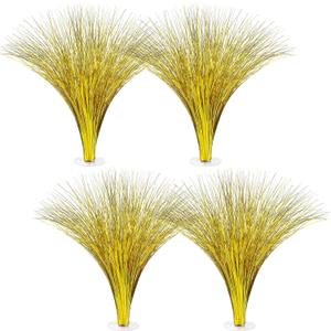4 Pcs Plastic Metallic Gold Spray Centerpieces for Birthday Table Decorations for Celebration Wedding Anniversary Holiday Party Supplies Happy New Year Decorations, 15.75"