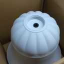 Worth Garden 2-Pack Plastic Urn Planters - 22'' Tall Round Classic Resin Flower Pots Pure White Traditional Large Plant Pots for Front Porch Patio Deck Wedding Decoration Pot - Indoor & Outdoor