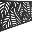 2'x4' Sanibel Decorative Screen, Black