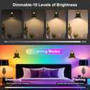 Frideko Rechargeable Wall Sconces Set of Two with Remote, RGB 15 Colors Dimmable Battery Operated Wall Lights, Indoor Black wall lamp with 4 Timer, Wireless Sconce Lighting for Living Room Bedroom