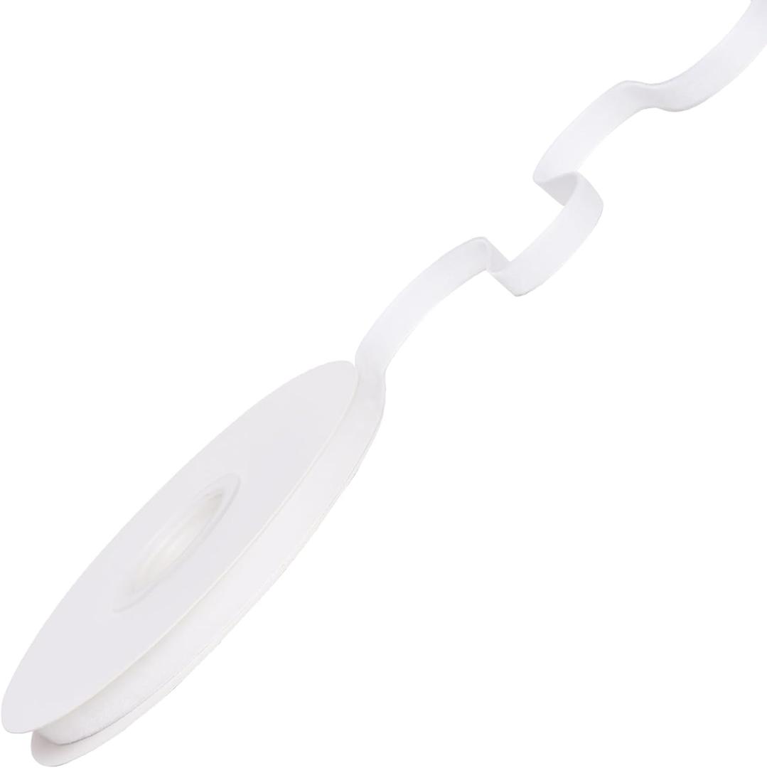 Ribest Off White Velvet Ribbon 5/8 Inch Continuous 10 Yards Christmas Ribbon for Gift Wrapping Wreath Christmas Tree Party Decoration Crafts Home Decor Bouquets, Pack Of 2