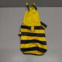 Selena Cat Bee Antennae Costume Hoodies Cute Bee Stripes Dog Kitten Puppy Pet Apparel (Small, Yellow & Black)