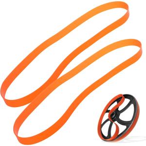 IMPRESA Bandsaw Tires - 2-Pack of Orange Urethane Bandsaw Tire for Metal & Wood Cutting - No Adhesive Needed - Compatible with Jet, Grizzly & Powermatic (14-inch)