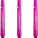 2 x Harrows Supergrip Tweenie Dart Shafts, Polycarbonate Stems, Machined Rings, Pink (3 Sets)