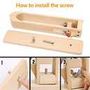 Leather Stitching Pony,Wood Table Desktop Pony Horse Clamp for DIY Leather