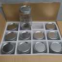 WELLIFE Wide Mouth Mason Jars, 12 Pack Mason Jars 32 oz for Pickling, Canning, Fermenting and Food Storage, Microwave & Dishwasher Safe