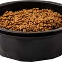 Leashboss Extra Large Dog Water Bowls (112 Oz) | Heavy Duty Plastic Food and Water Bowl for Large Dog Breeds, Durable and High Capacity Feeding Bowls for Inside or Outside, Holds Up To 14 Cups (Black)