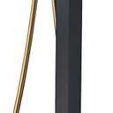 BAGNOLUX Solid Brass Floor Mount Bathtub Faucet Free Standing Tub Faucet Freestanding Tub Filler Black Gold High Flow Rate Swivel Spout with Hand Shower, YGSLT-Waterfall Black+Gold