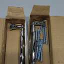 Uenhoy 2 Pcs Crystal Cabinet Pulls Handles 5 Inch Hole Spacing Chrome Silver Glass Handle Pulls Modern Crystal Drawer Pulls Bar Cabinet Pulls