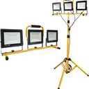 LED Light Work Stand: 21000LM Portable Lighting for Job Site, Construction & Garage Workshop
