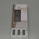 Peakeep Digital Alarm Clock for Bedroom Bedside, Loud Alarm Clock for Heavy Sleepers, Large Big LED Numbers for Seniors, Battery Backup Plug in Electric Clock with USB Charger (Blue)