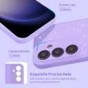 for Samsung Galaxy S23 FE Case, for Galaxy S23 FE Case Glitter Cute for Women Girls Girly Sparkly Bling Neon Bright Color Slim Soft Phone Case Cover for Samsung S23 FE, Purple