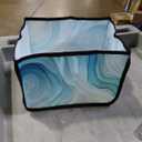 Teal Green Abstract 2 Slice Toaster Cover Wide Slot Dustproof Bread Maker Cover Fingerprint Protection Kitchen Appliance Cover Toaster Bag