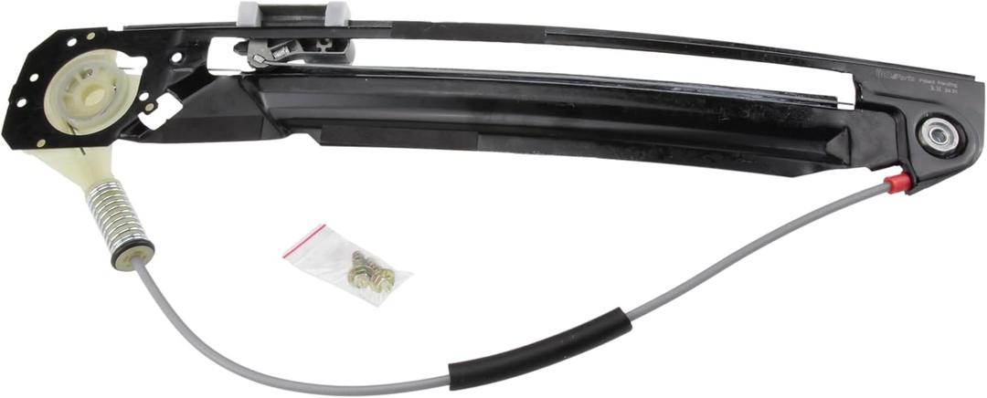 URO Parts 51358252430PRM Window Regulator, Premium Ball Bearing Regulator, Rear Right, without Motor