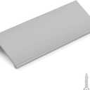 goldenwarm 10 Pack Brushed Nickel Finger Edge Pulls Drawer Finger Pulls Kitchen Hardware Handles Bedroom Dresser Drawers, 3in Hole Centers