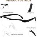 2 x OKH 1 Pack 160% Magnifying Glasses Perfect for Hands-Free Close Work in Crafts, Sewing, and Reading (Black)