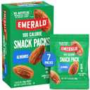 Emerald Nuts Whole Almonds 7ct (1-Pack), 100-Calorie Individual Packs, Kosher Certified, Non-GMO, Contains No Artificial Preservatives, Flavors or Synthetic Colors (4.34 Ounce (Pack of 1)) BB Date: 03/17/26
