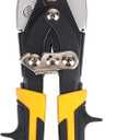 HURRICANE 10 Inch Aviation Tin Snips, Cr-Mo Aviation Snips for Cutting Metal Sheet, Heavy Duty Sheet Metal Cutter Shear, Straight Cut, High Leverage Aviation Snip, Up to 40% Labor Saving