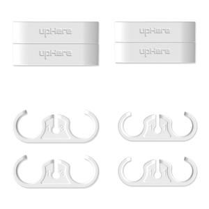 upHere CPU Liquid Coolers Tube Combs 8 Pieces Set =4 Pieces for Tube Diameter Up to 11 mm 0.43in/4 Pieces for Tube Diameter Up to 13 mm 0.51in White-CM408