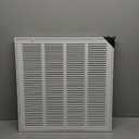 20"W x 20"H [Duct Opening Size] Steel Return Air Filter Grille - Removable Face/Door for 1 inch Filters -HVAC Vent Cover Grill - White [Outer Dimensions: 22 5/8"W X 22 5/8"H]