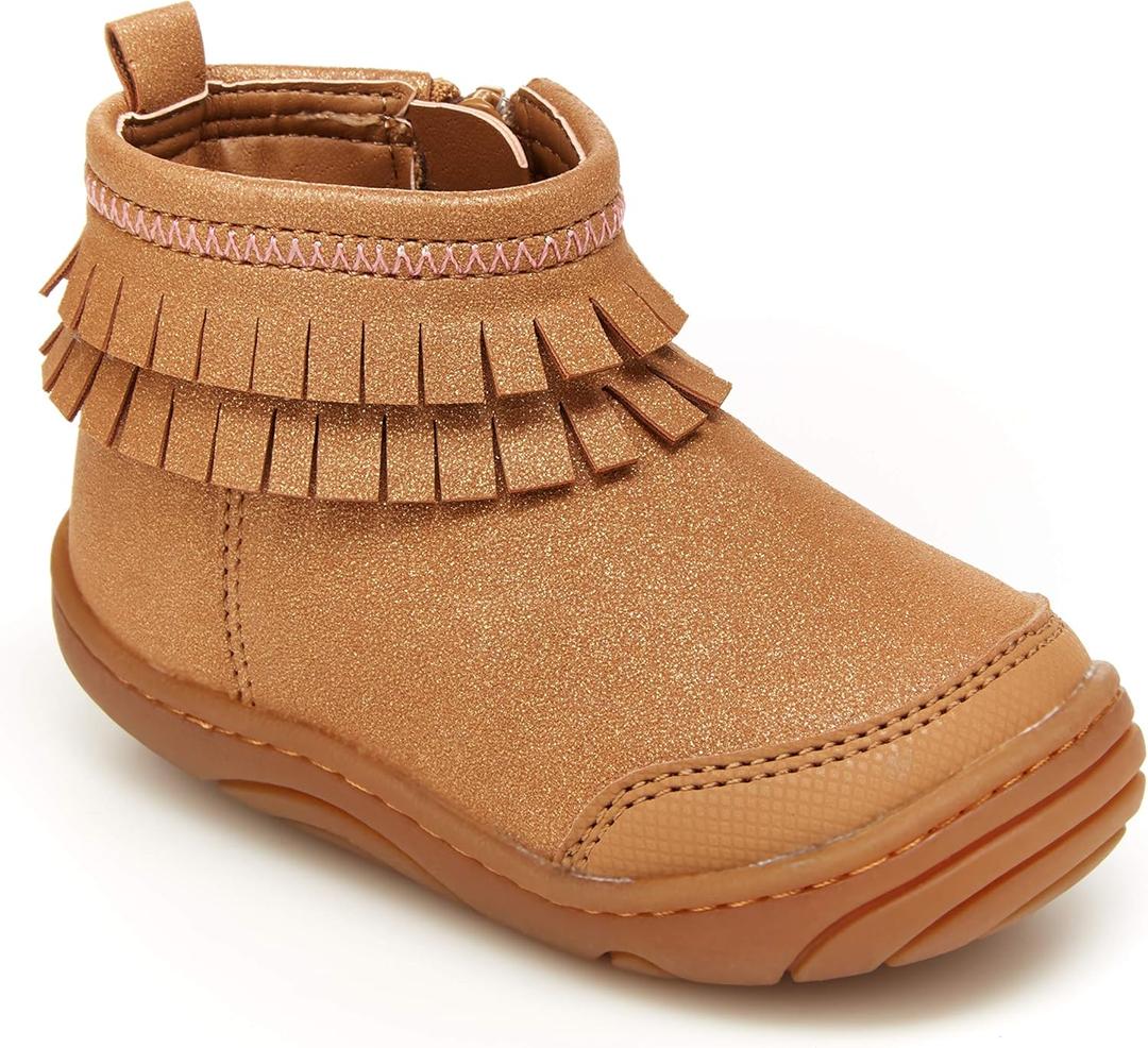 Stride Rite 360 Baby-Girl's Bianca Fashion Boot (4 Little Kid, Brown)