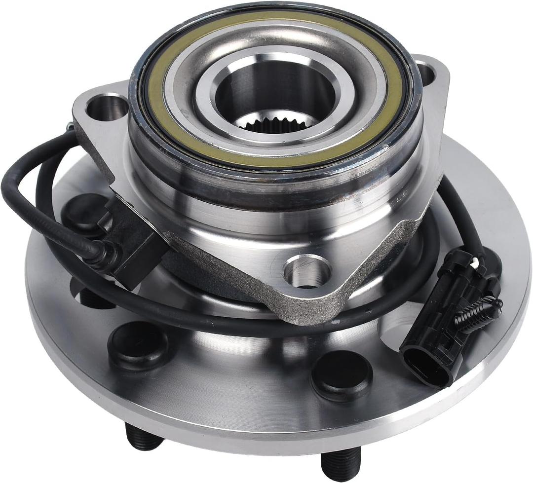 KUSATEC 515024 Front Wheel Bearing and Hub Assembly Compatible with 1999-2000 Cadillac Escalade, 1995-2000 Chevy GMC K1500 K2500 Suburban Tahoe Yukon, 6 Lug Bolts w/ABS