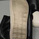 MOFEEDOUKA Thigh High Boots for Women Flat Over The Knee Round Toe Booties (9, Black)