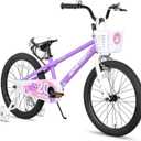 JOYSTAR Pluto 18" Kids Bike for Boys Girls Age 5-8 Years Purple