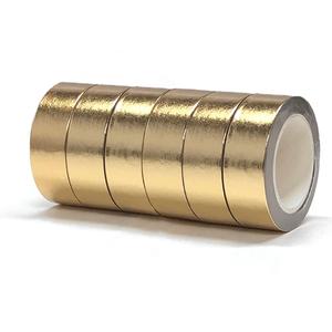 Solid Foil Washi Tape, Decorative Self Adhesive Masking washi Tape,Graphic Art Tape,Washi DIY Graphic Tape Wrapping for Crafts Decoration 5/8" x 393 inches