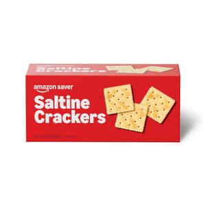 Amazon Saver, Saltine Crackers, 16 Oz (Previously Amazon Fresh, Packaging May Vary) Best By March 01, 2026