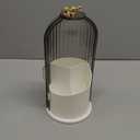 Toothbrush Holders with Sliding Lid, Rotating 3 Slots Bathroom Organizer Countertop, Tooth Brush Toothpaste Holder Bathroom Counter Stand Sink Organizer Caddy for Vanity Makeup Brushes Holder (White+Transparent Black)