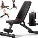 YOLEO Adjustable Weight Bench, 827LBS Foldable Workout Bench for Home Gym
98% Pre-Assembled, 84-90 Positions Incline Decline Flat, Foldable Gym Bench with Wider Seat for Home Gym