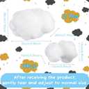 14 Pcs Artificial Cloud Props Cloud Ceiling Decor Clouds for Decoration with Paper Raindrop Decorations for DIY Decorative Hanging Ornament Home Wall Stage Wedding Party Show Decor