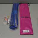 BCMRUN Knitting Needle Set, 22PCS 2mm(B)-8mm(L) Straight Single Pointed Stainless Steel Sweater Needles Set(11Pair-11 Size,9.8 inch) with Locking Stitch Makers Large-Eye Needles Measure Tape (36CM)