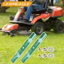 AM141034 Mower Blades for John Deere D105 S100 Z225 42" Decks