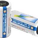 BARSKA CR123A 3V Lithium Batteries  2 Pack | Non-Rechargeable Battery for Flashlights, Laser Sights, Cameras, and Security Devices