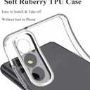 Unov Case for Galaxy S25 Plus Galaxy S24 Plus Case Clear with Design Soft TPU Shock Absorption Slim Embossed Pattern Protective Back Cover 6.7 inch (Rainbow Dinosaur)