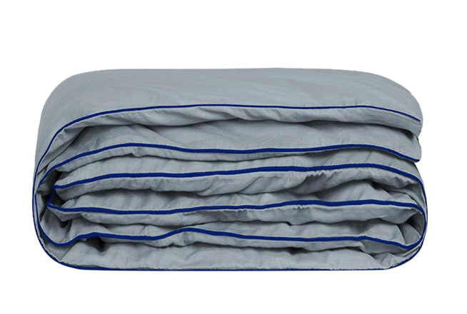 Deepsleep Cooling Comforter, Full/Queen Size, NASA-Grade Space Technology Cooling Blanket for Hot Sleepers Night Sweats, Q-Max > 0.45 Aerocool™ Breathable, Cool Grey, 90"x90"