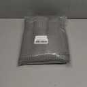 Shower Curtain Fabric 60 x 72 inch, Waffle Weave, Hotel Luxury Spa, 230 GSM Heavy Duty, Water Repellent, Machine Washable, Gray Pique Pattern Decorative Bathroom Curtain (Grey)